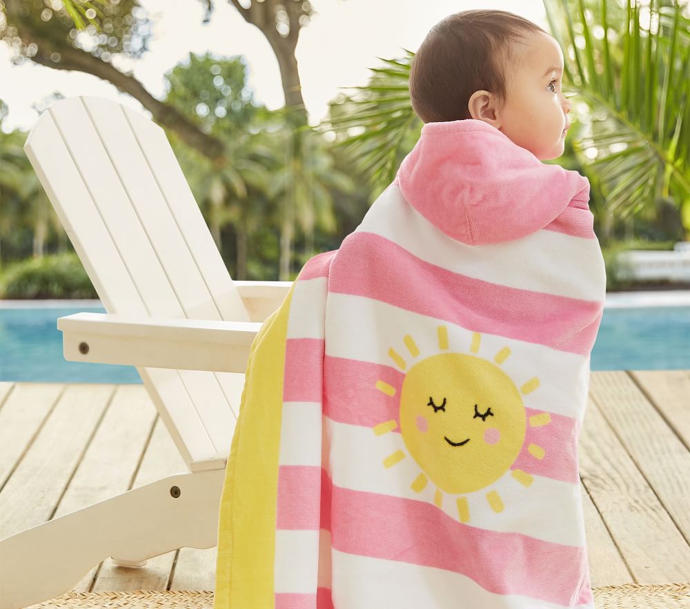 Sunshine Stripe Baby Beach Wrap